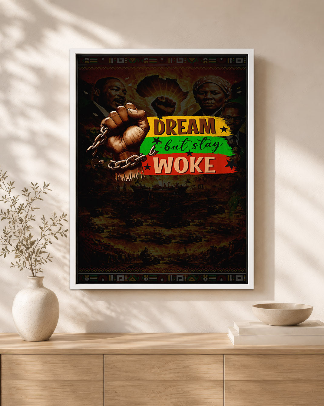 Dream but Stay Woke - Black Consciousness and Strength - Poster/Canvas