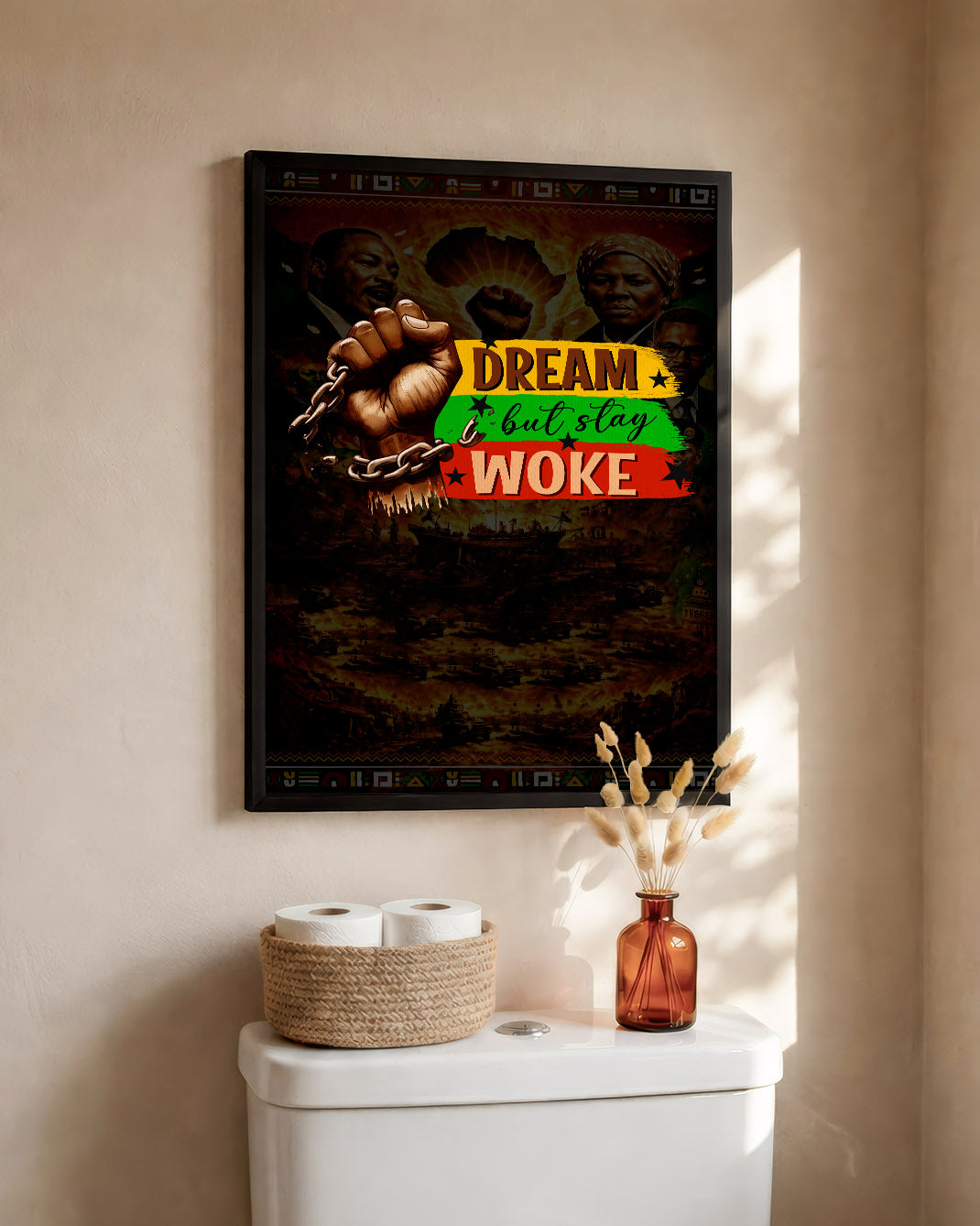 Dream but Stay Woke - Black Consciousness and Strength - Poster/Canvas