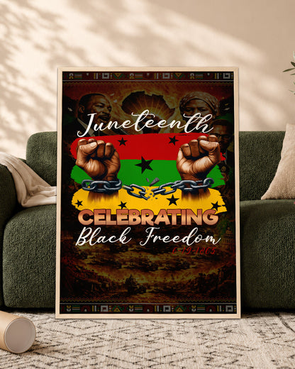 Juneteenth Celebration - Black Freedom - Poster/Canvas