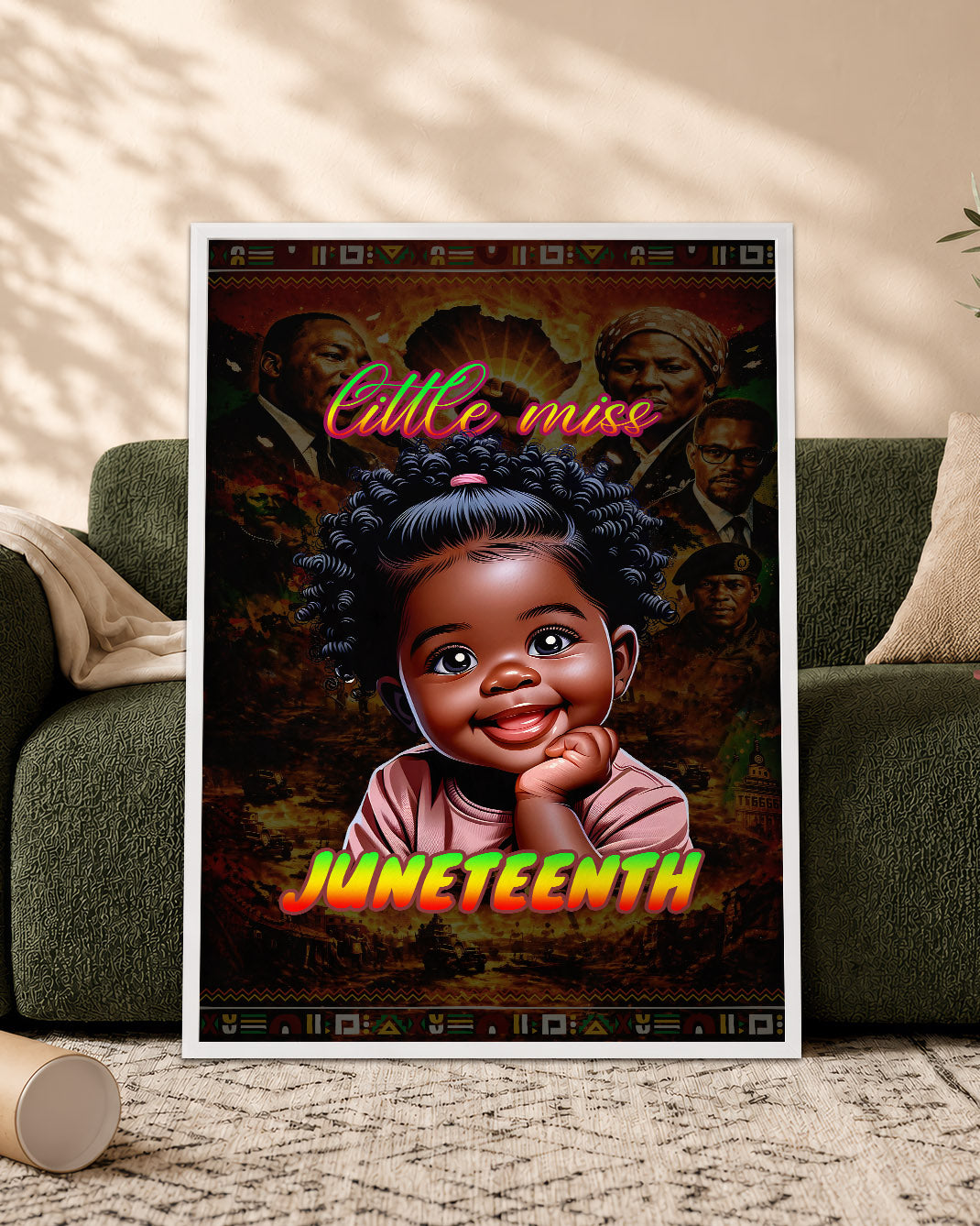 Juneteenth Little Miss Black Queen - Poster/Canvas