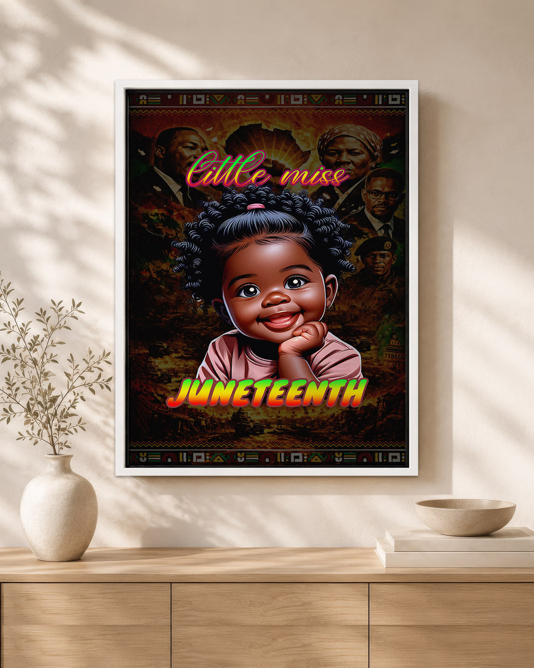Juneteenth Little Miss Black Queen - Poster/Canvas