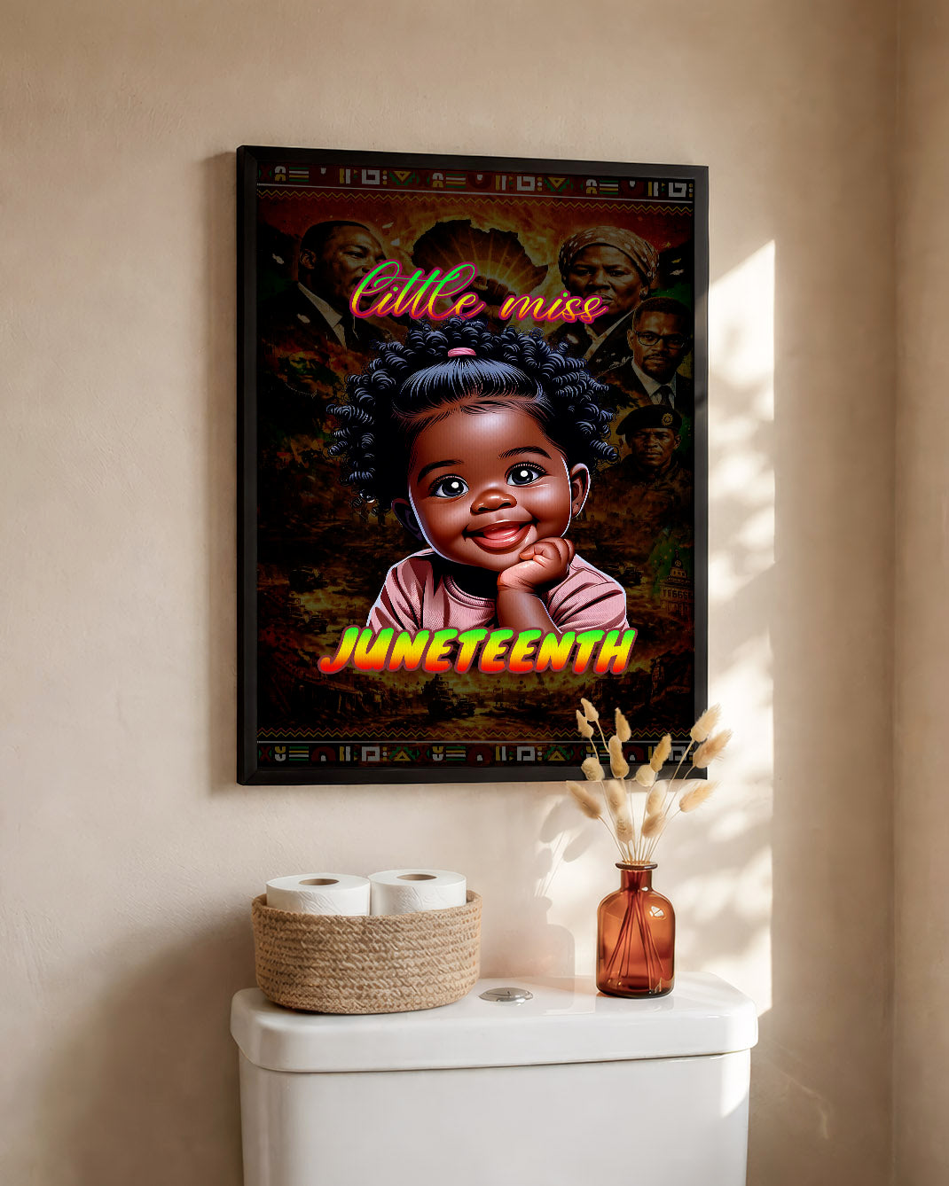 Juneteenth Little Miss Black Queen - Poster/Canvas