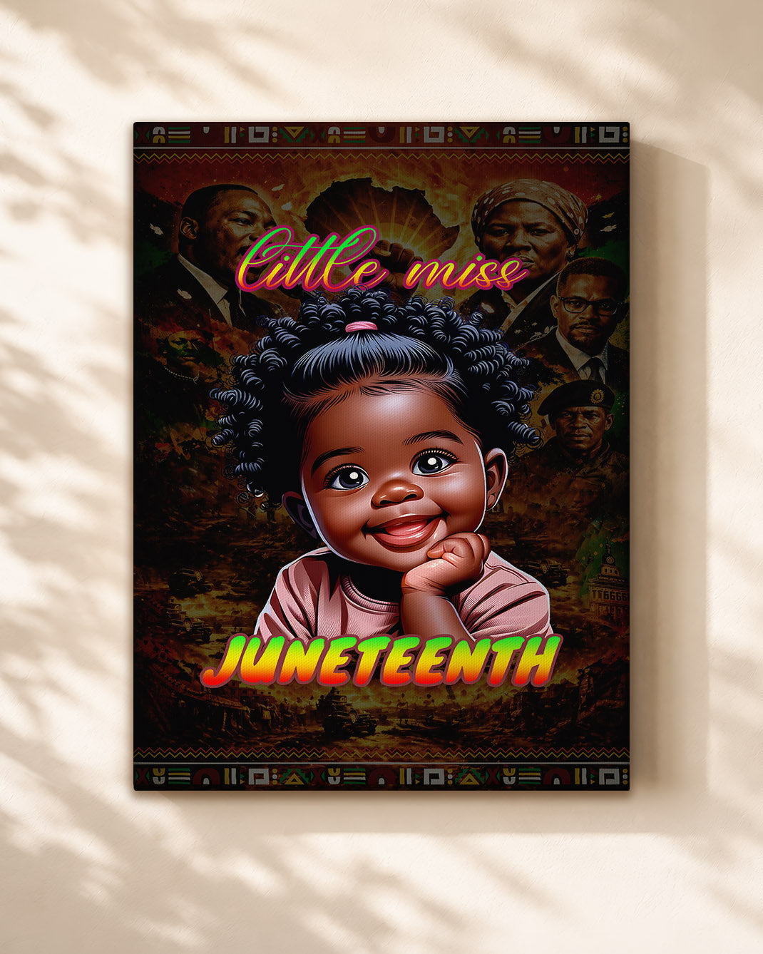Juneteenth Little Miss Black Queen - Poster/Canvas