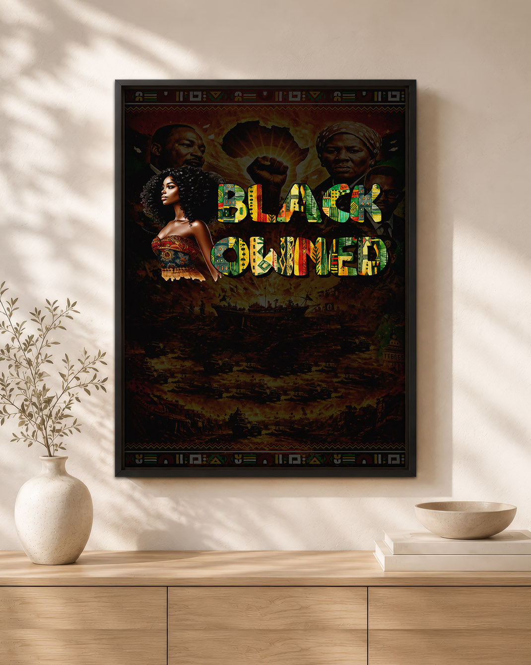 Black Owned Queen - Celebrate Black Excellence - Poster/Canvas