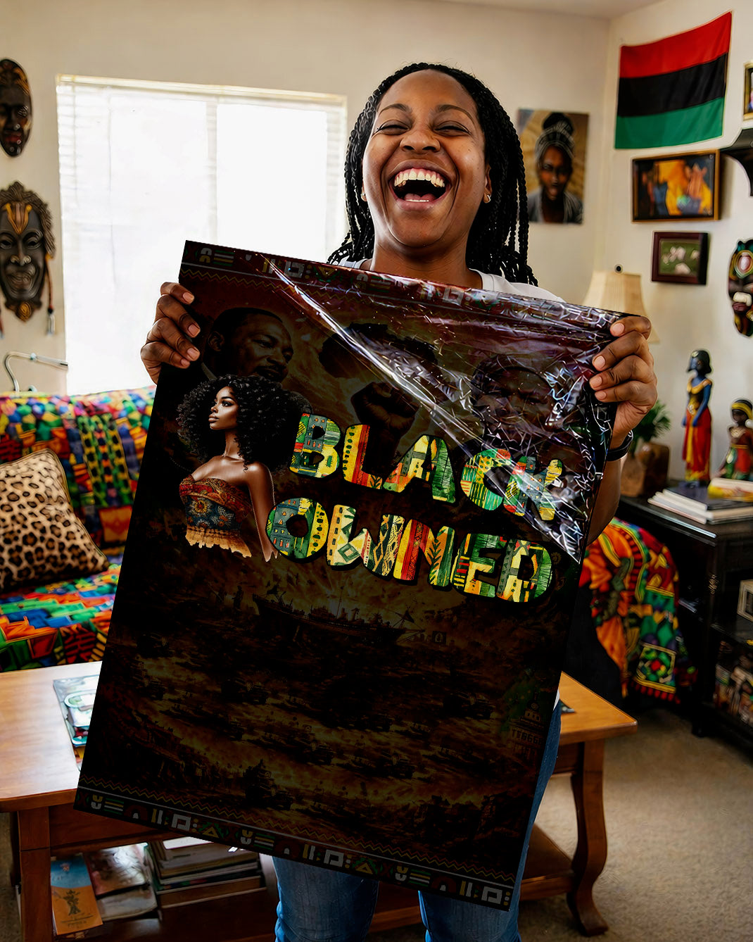 Black Owned Queen - Celebrate Black Excellence - Poster/Canvas