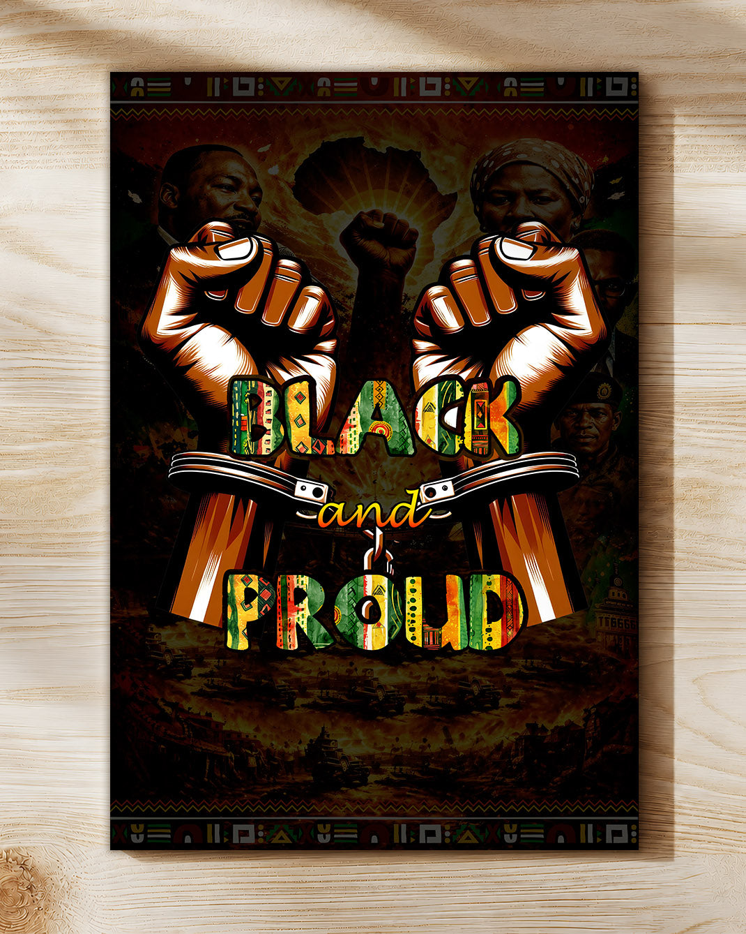 Black and Proud Fist - Celebrate Black Power - Poster/Canvas