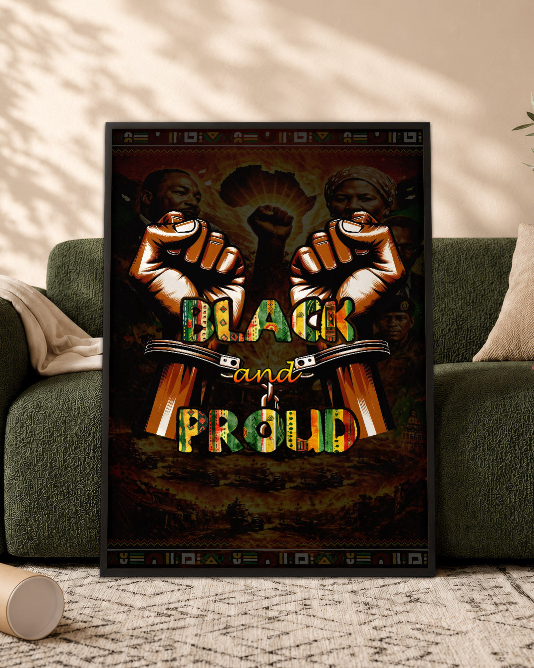 Black and Proud Fist - Celebrate Black Power - Poster/Canvas
