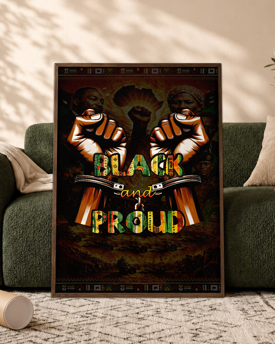 Black and Proud Fist - Celebrate Black Power - Poster/Canvas
