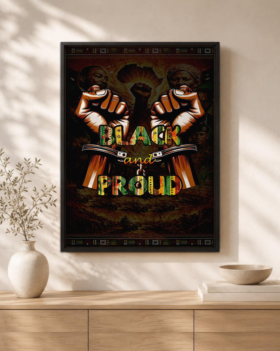 Black and Proud Fist - Celebrate Black Power - Poster/Canvas