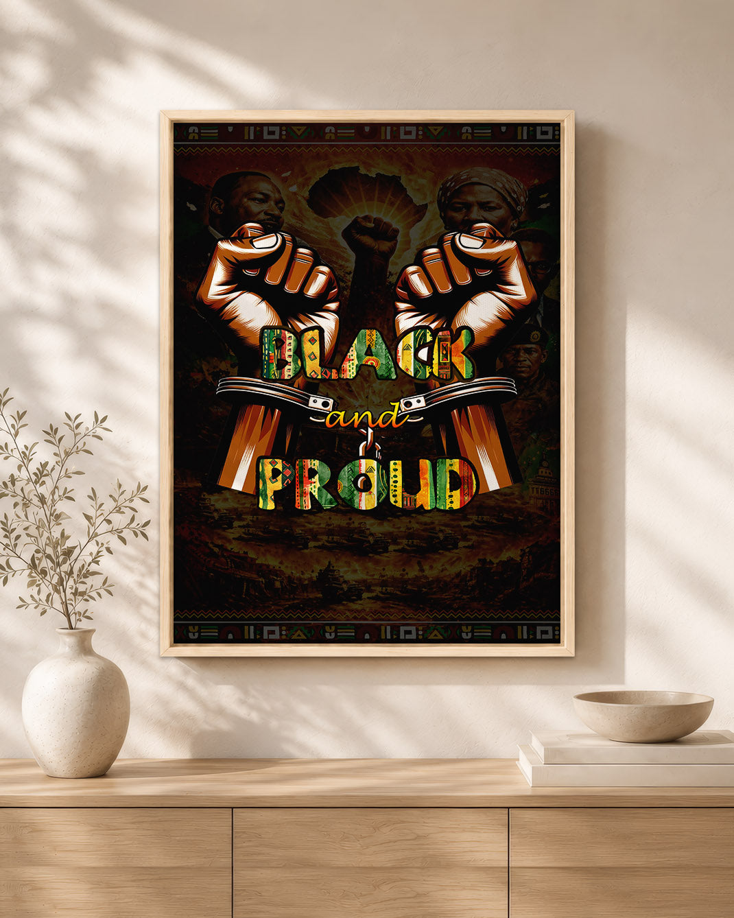 Black and Proud Fist - Celebrate Black Power - Poster/Canvas