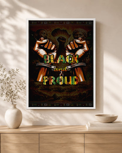 Black and Proud Fist - Celebrate Black Power - Poster/Canvas