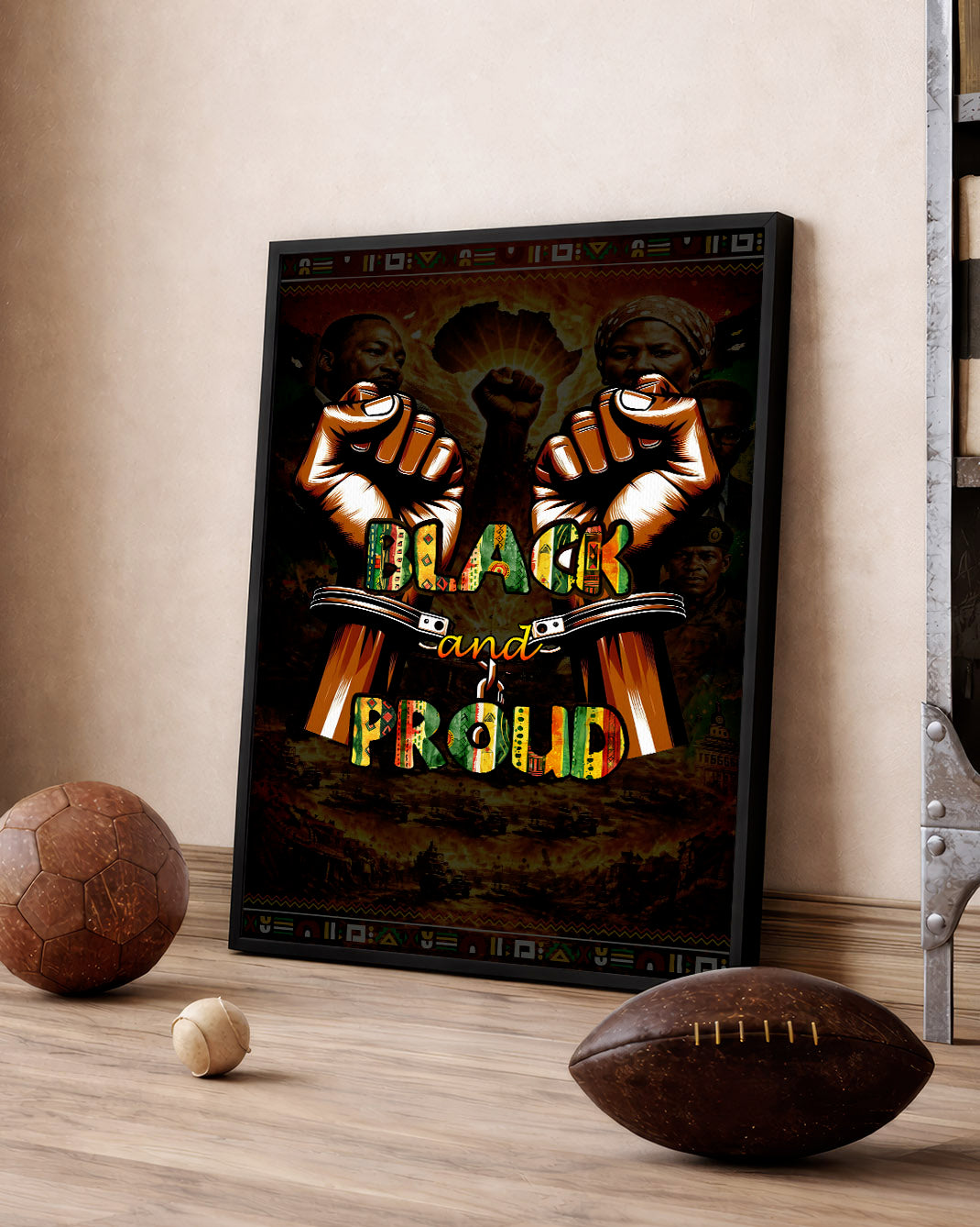 Black and Proud Fist - Celebrate Black Power - Poster/Canvas