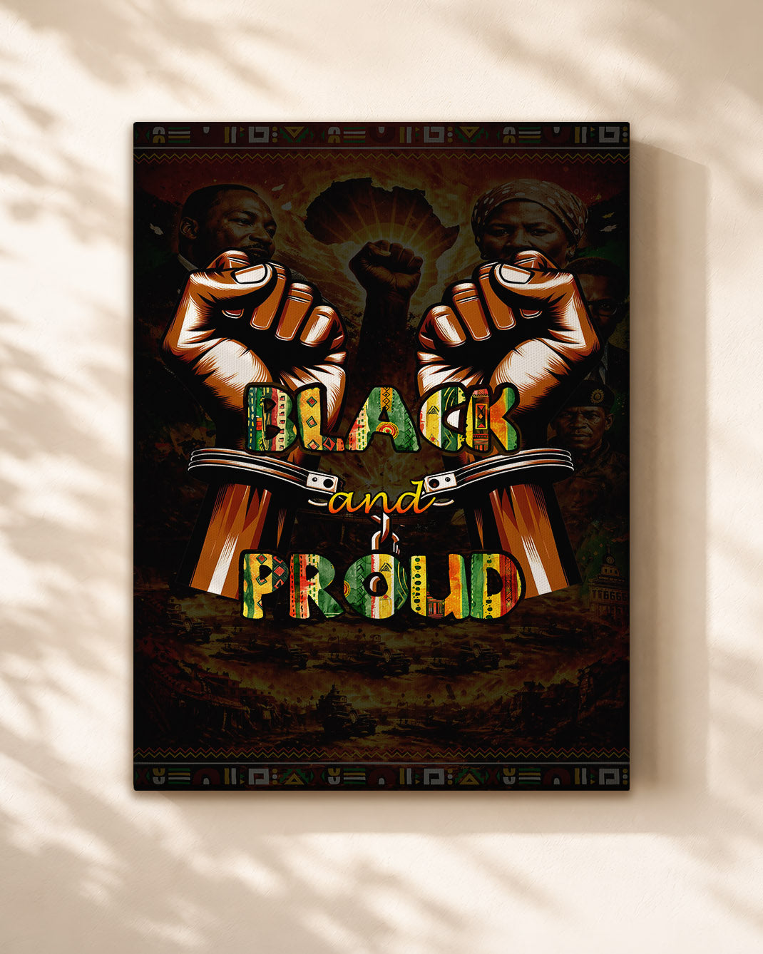 Black and Proud Fist - Celebrate Black Power - Poster/Canvas