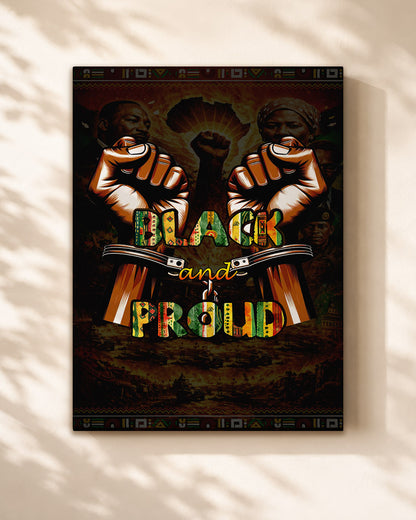 Black and Proud Fist - Celebrate Black Power - Poster/Canvas