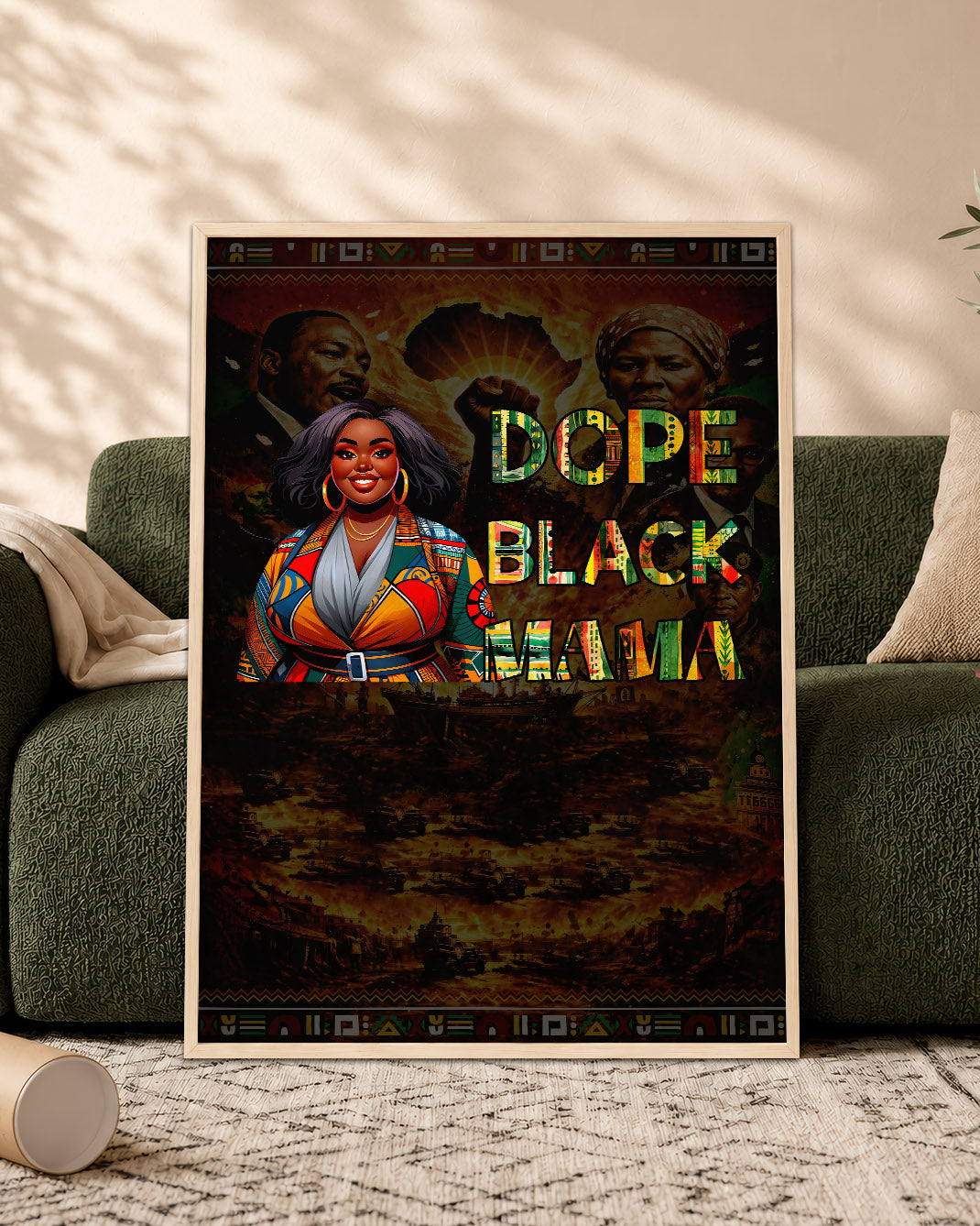 Dope Black Mama - Black Motherhood, Strength & Style - Poster/Canvas
