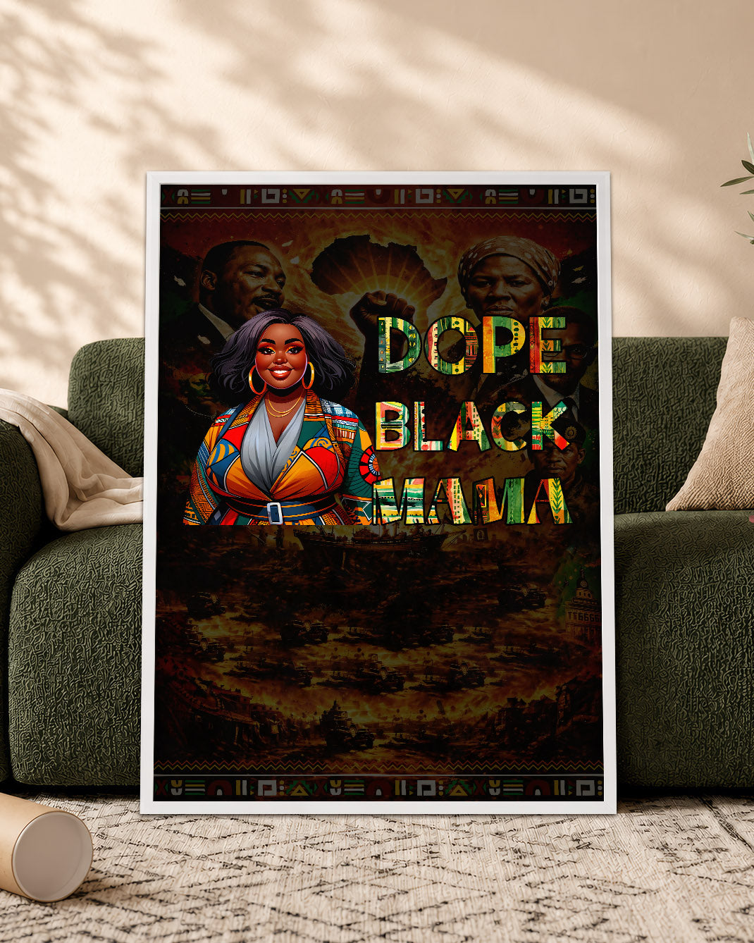 Dope Black Mama - Black Motherhood, Strength & Style - Poster/Canvas