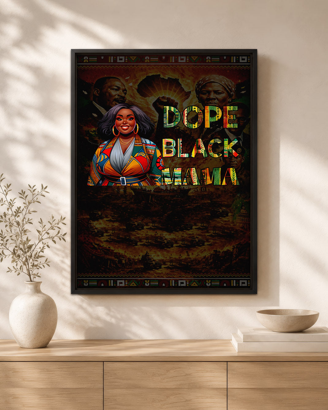 Dope Black Mama - Black Motherhood, Strength & Style - Poster/Canvas