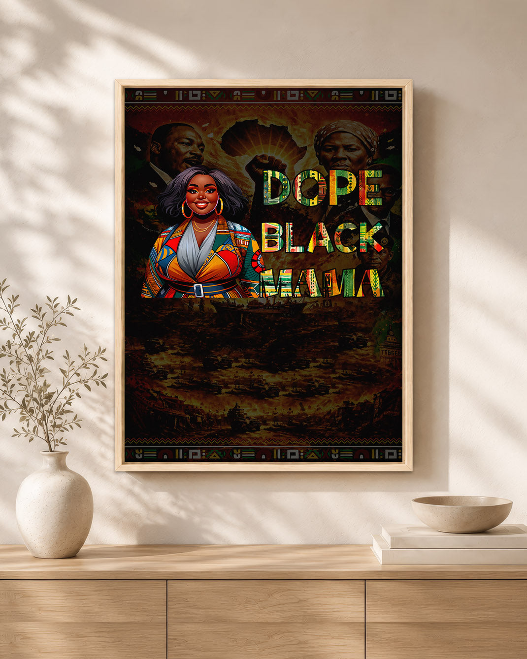 Dope Black Mama - Black Motherhood, Strength & Style - Poster/Canvas