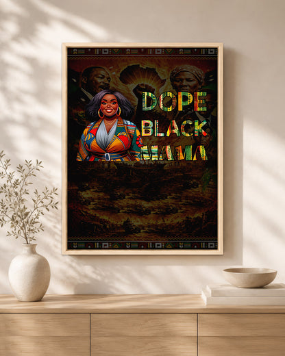 Dope Black Mama - Black Motherhood, Strength & Style - Poster/Canvas