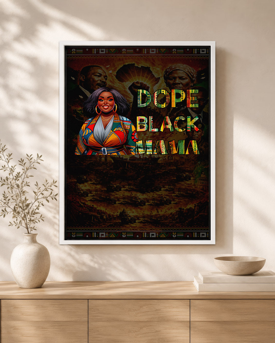 Dope Black Mama - Black Motherhood, Strength & Style - Poster/Canvas