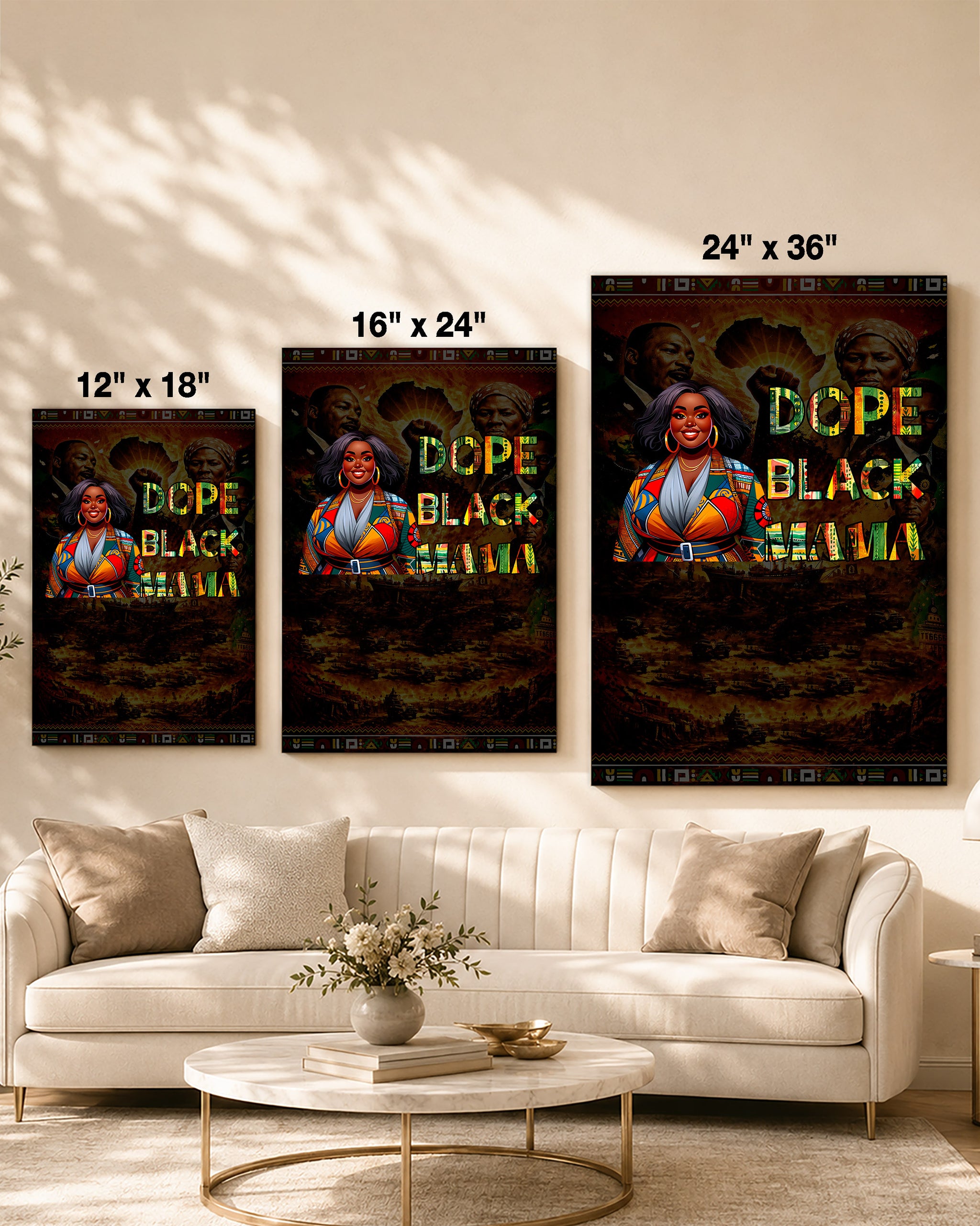 Dope Black Mama - Black Motherhood, Strength & Style - Poster/Canvas