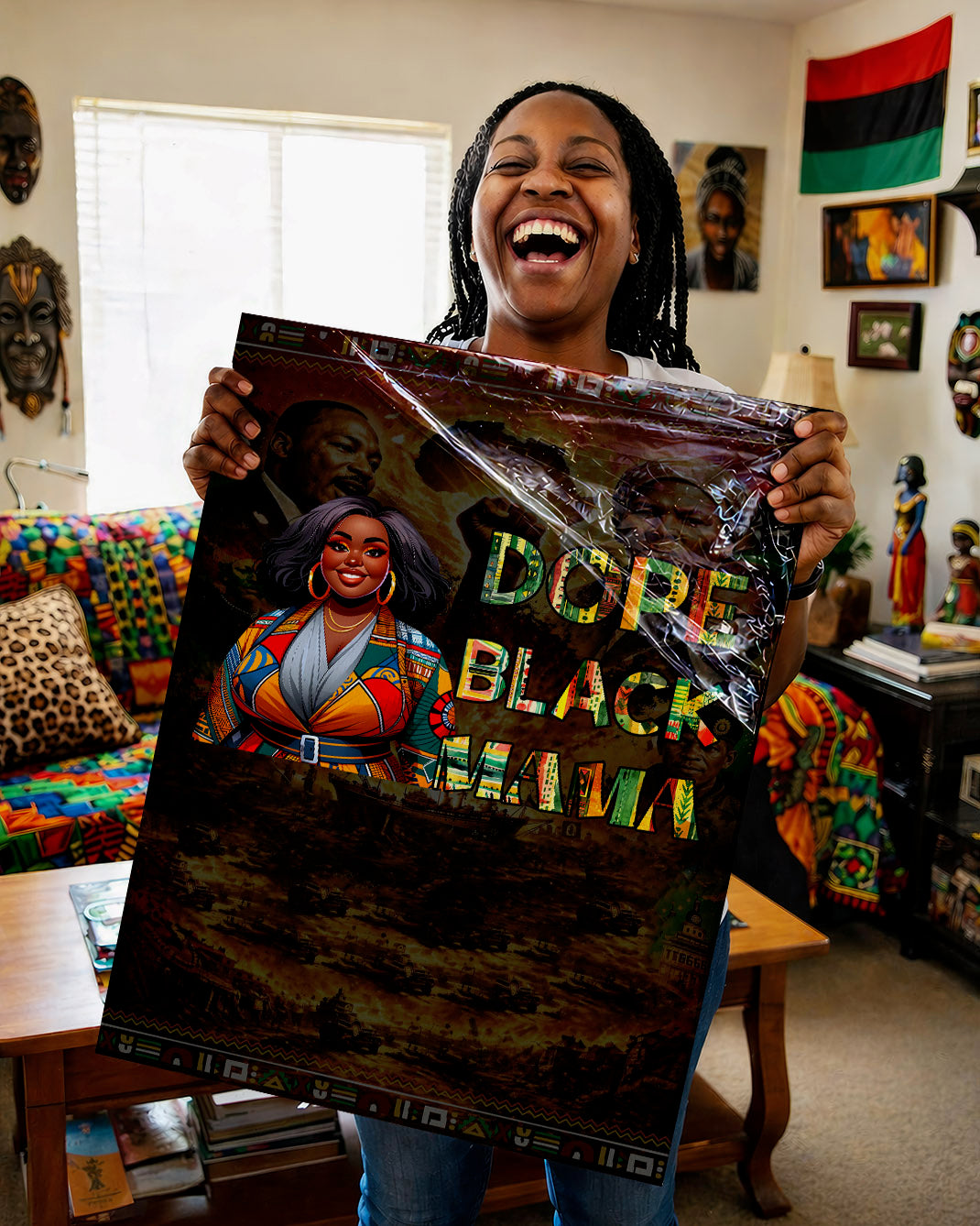 Dope Black Mama - Black Motherhood, Strength & Style - Poster/Canvas