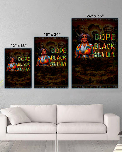 Dope Black Mama - Black Motherhood, Strength & Style - Poster/Canvas