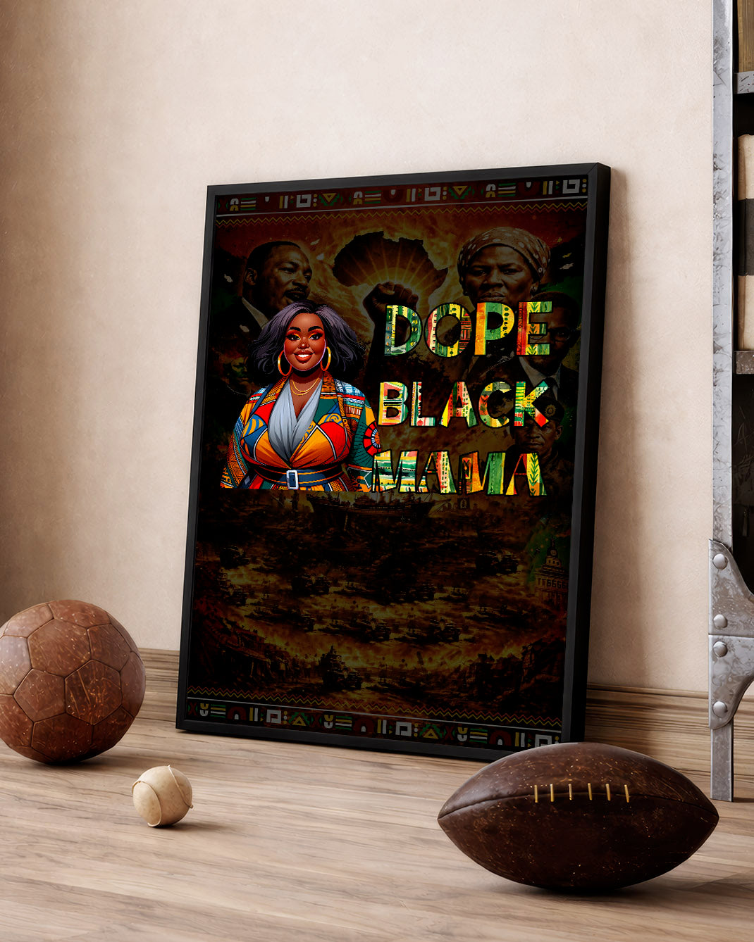Dope Black Mama - Black Motherhood, Strength & Style - Poster/Canvas
