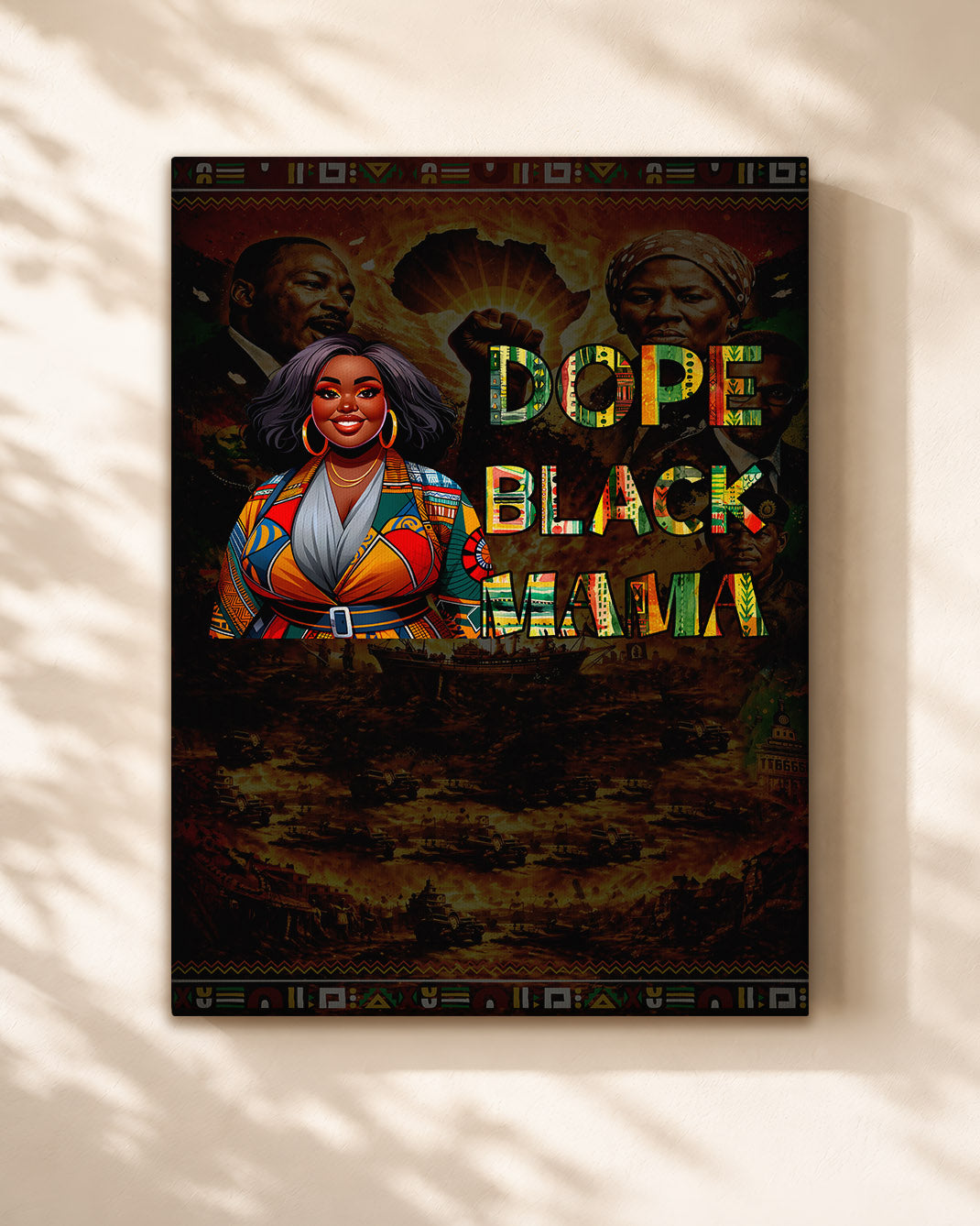 Dope Black Mama - Black Motherhood, Strength & Style - Poster/Canvas
