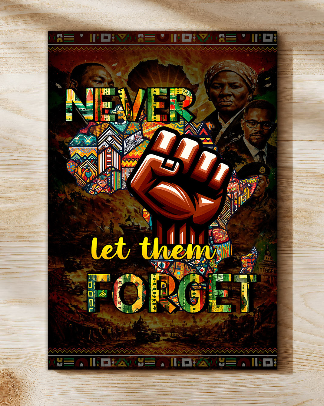 Never Let Them Forget Fist - Poster/Canvas