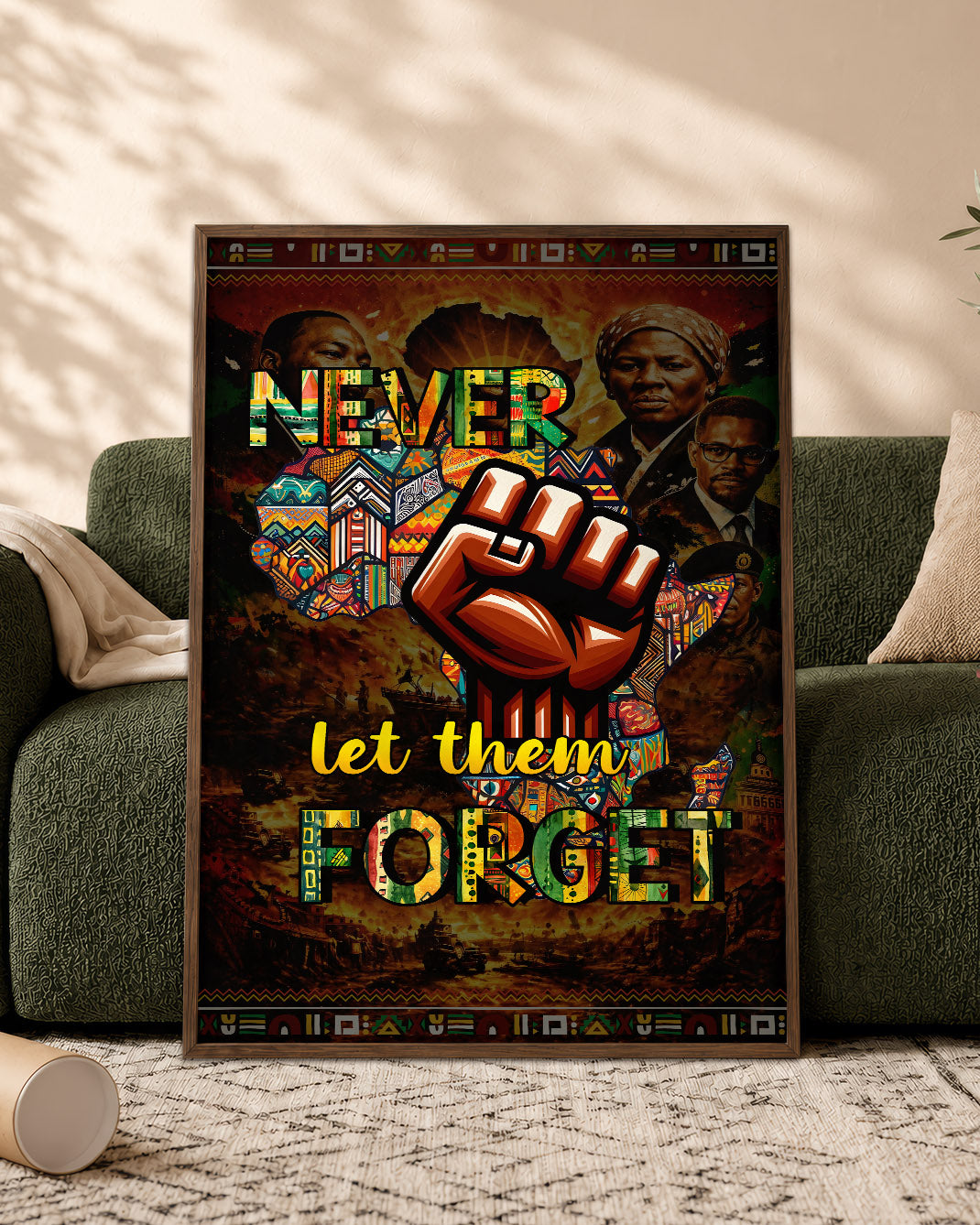 Never Let Them Forget Fist - Poster/Canvas