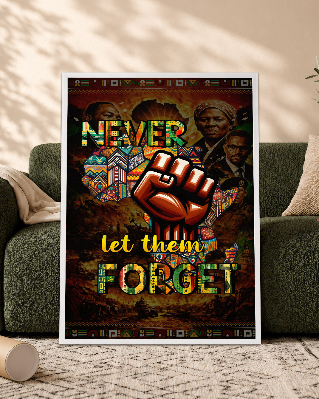 Never Let Them Forget Fist - Poster/Canvas