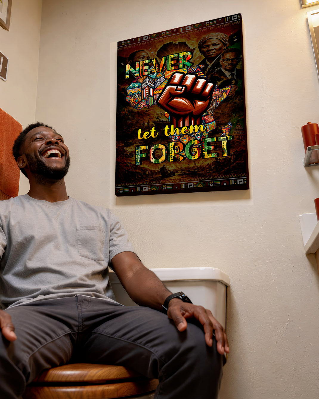 Never Let Them Forget Fist - Poster/Canvas