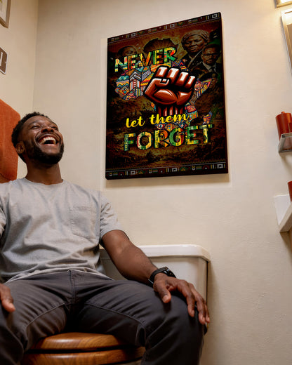 Never Let Them Forget Fist - Poster/Canvas