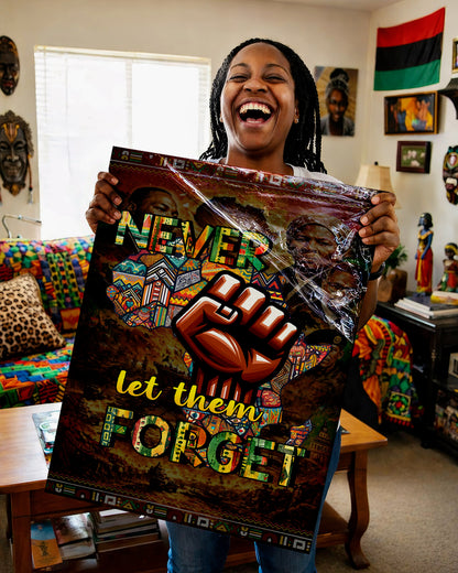 Never Let Them Forget Fist - Poster/Canvas