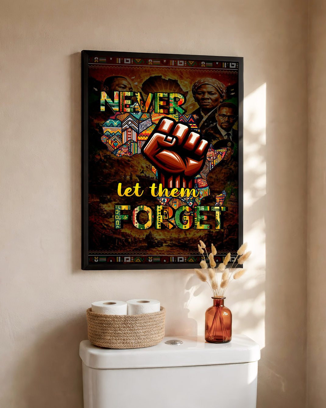 Never Let Them Forget Fist - Poster/Canvas