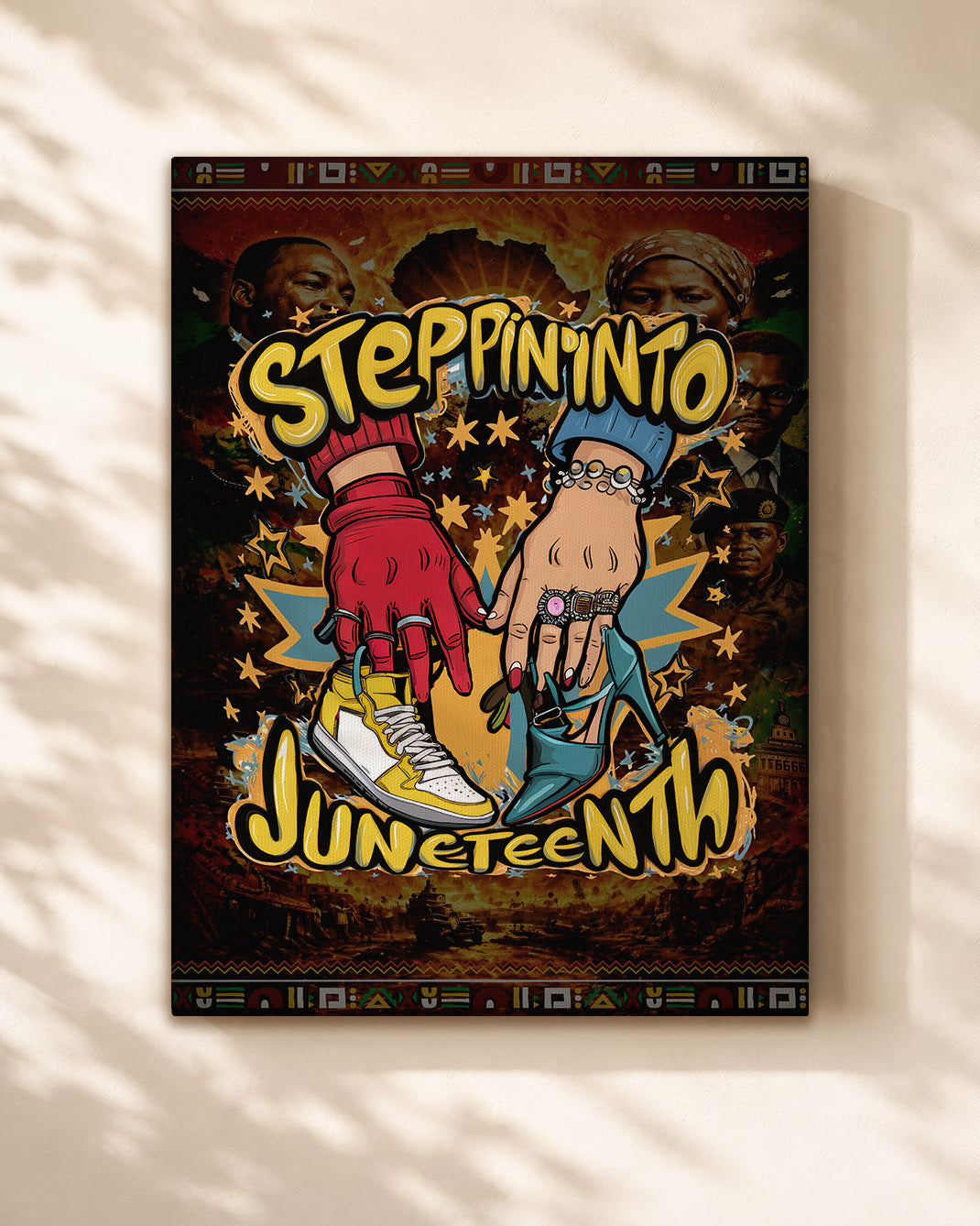 Steppin' Into Juneteenth - Freedom, Style & Black Pride - Poster/Canvas