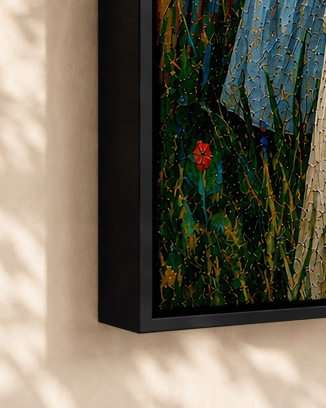 Black Jesus Blessing Children Canvas Print – African American Christian Wall Art
