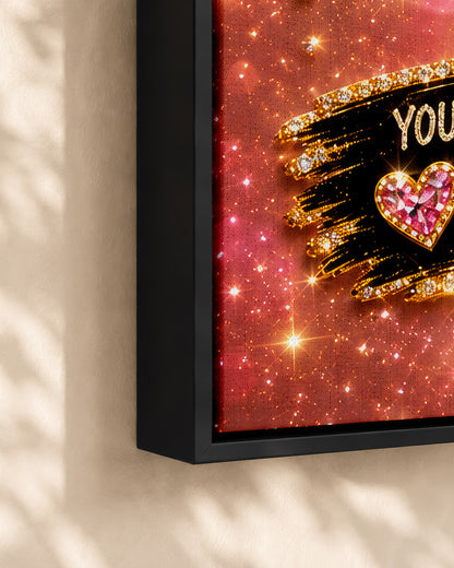 Black Queen Birthday Canvas - Black Woman Empowerment Birthday Gift
