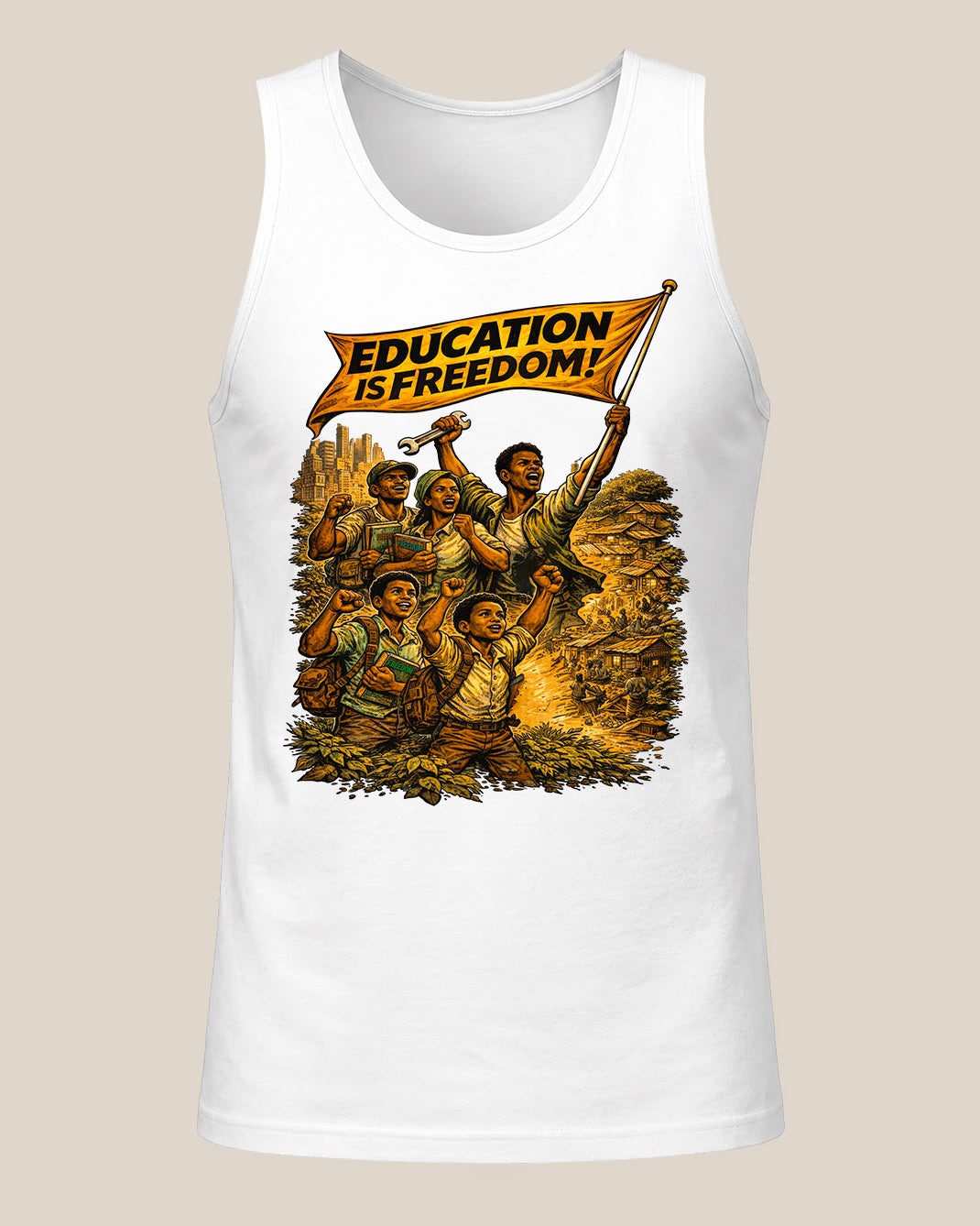 Education is Freedom Activist - Equality, and Justice Unisex Tank Top