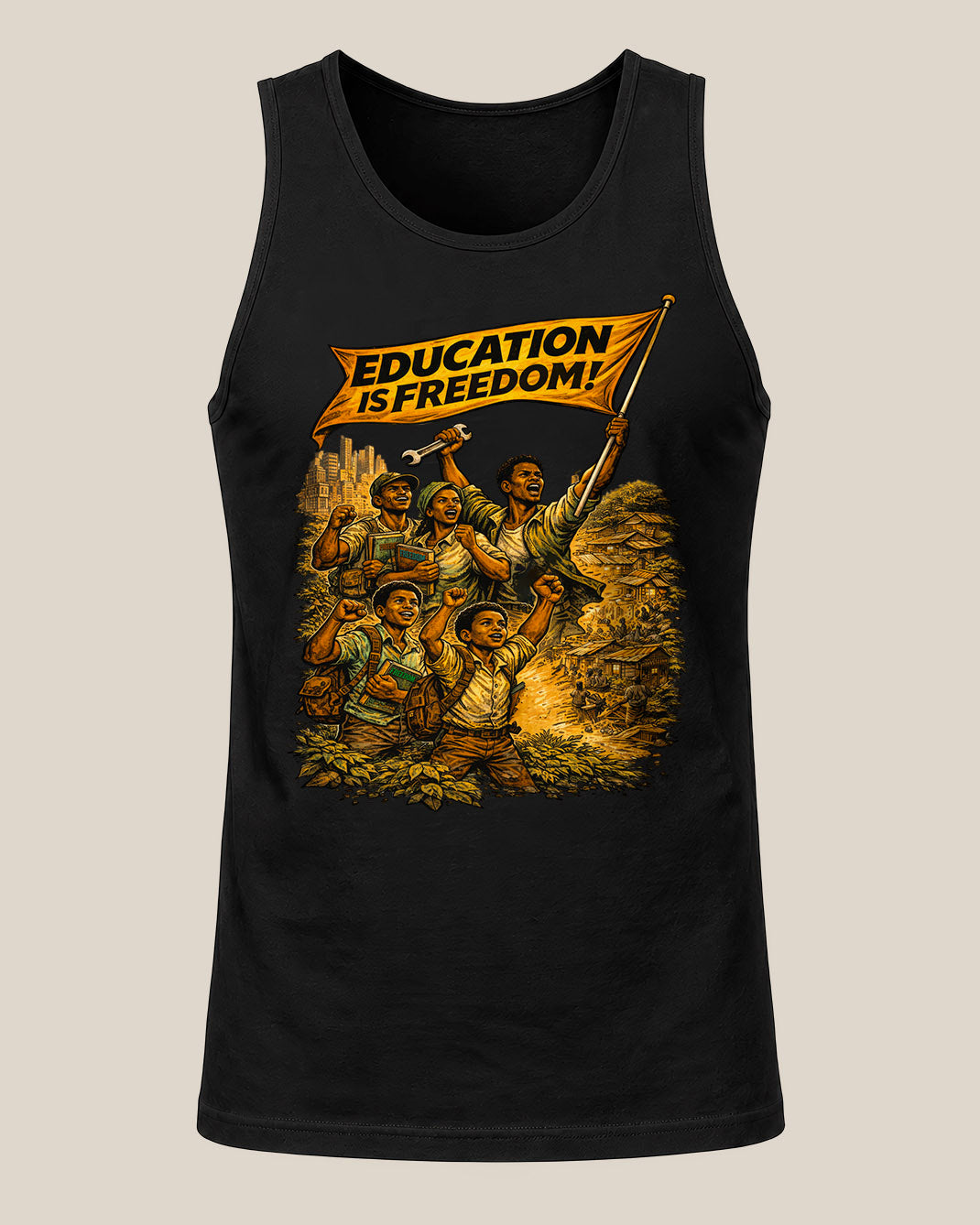 Education is Freedom Activist - Equality, and Justice Unisex Tank Top