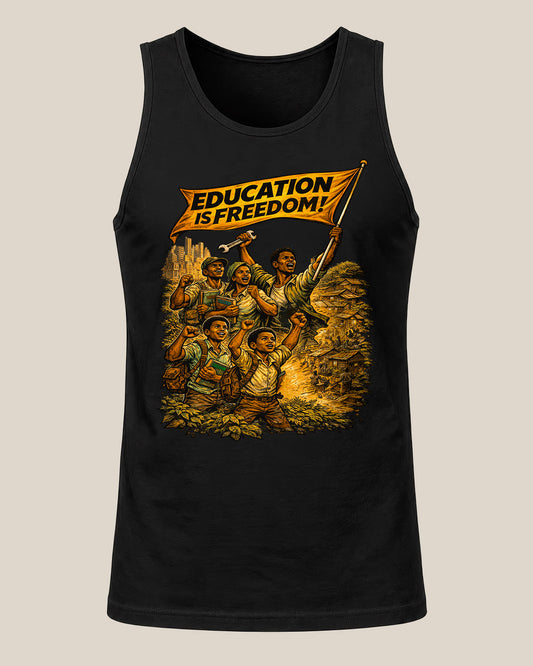 Education is Freedom Activist - Equality, and Justice Unisex Tank Top