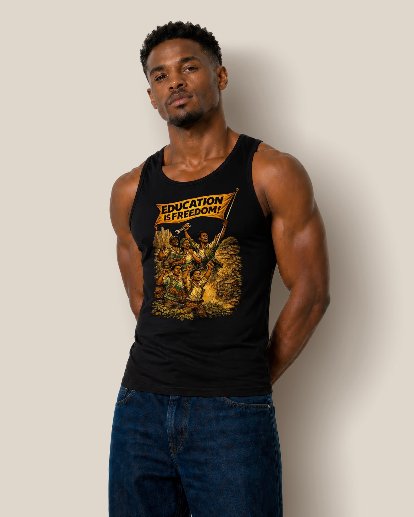 Education is Freedom Activist - Equality, and Justice Unisex Tank Top