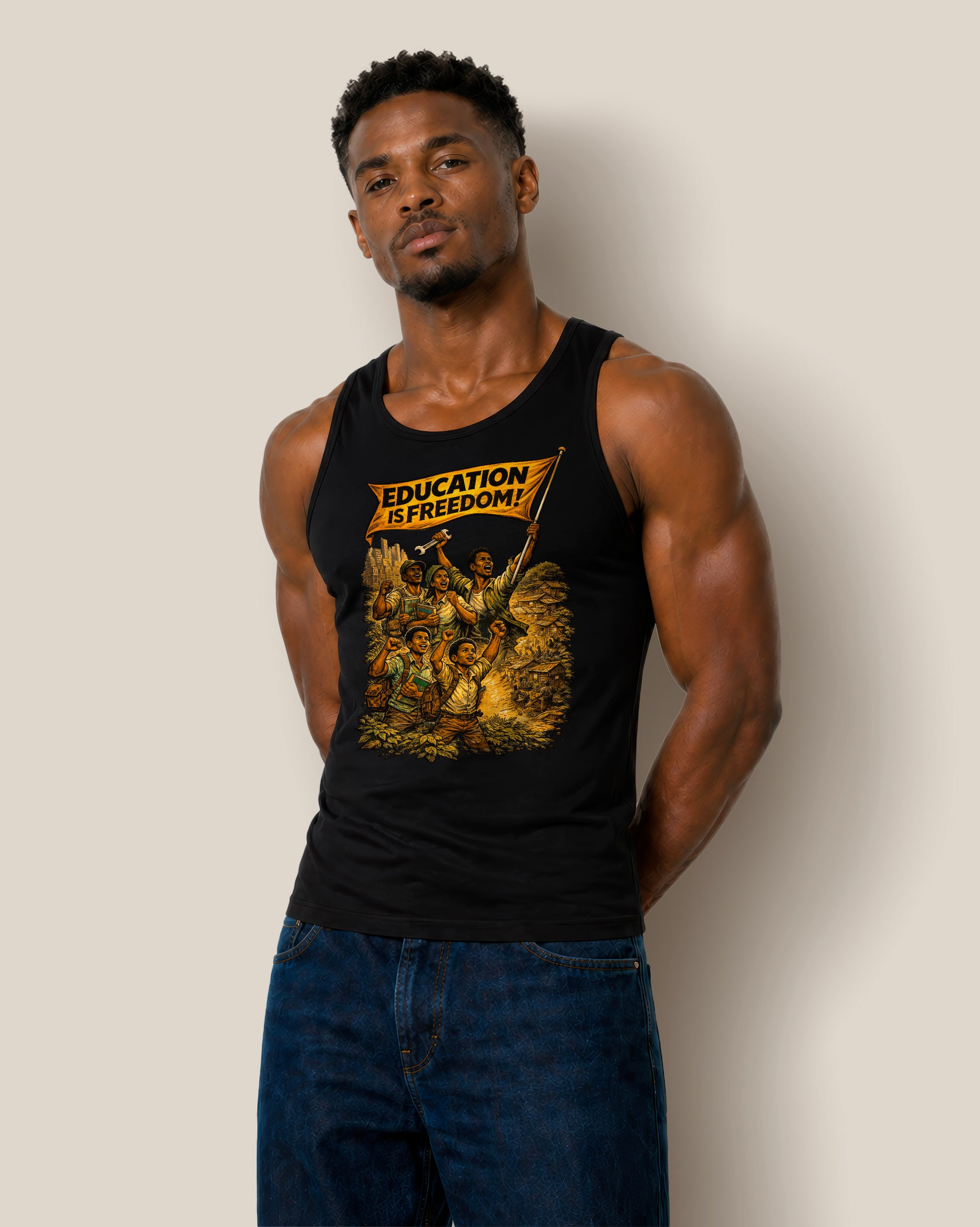 Education is Freedom Activist - Equality, and Justice Unisex Tank Top
