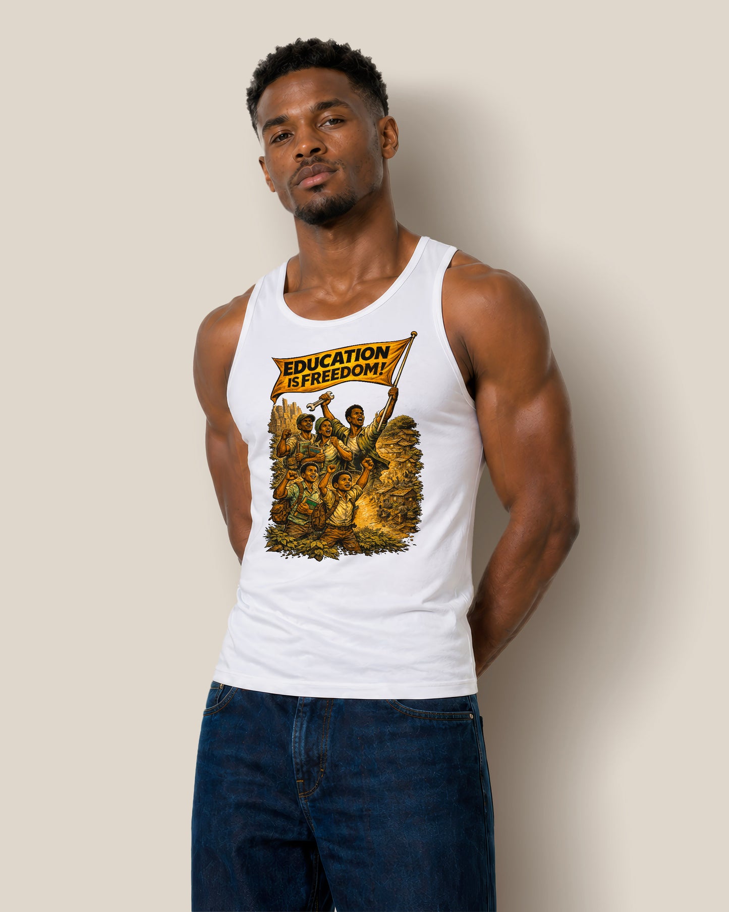 Education is Freedom Activist - Equality, and Justice Unisex Tank Top