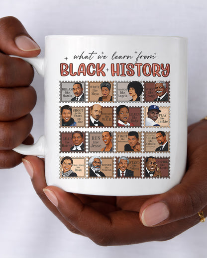 What We Learn From Black History Ceramic Mug