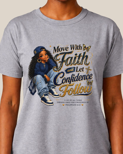Move With Faith Confidence Black Christian Woman Clothing