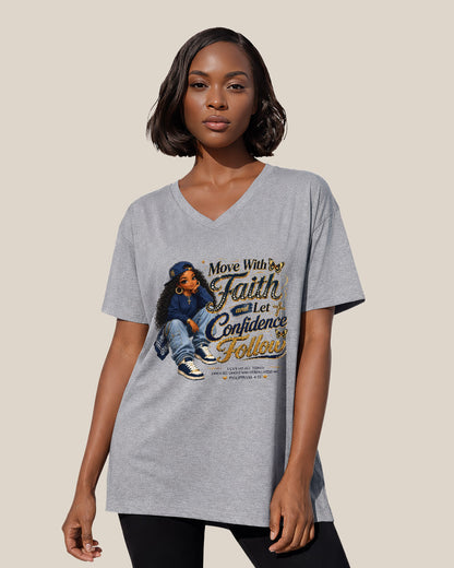 Move With Faith Confidence Black Christian Woman Clothing