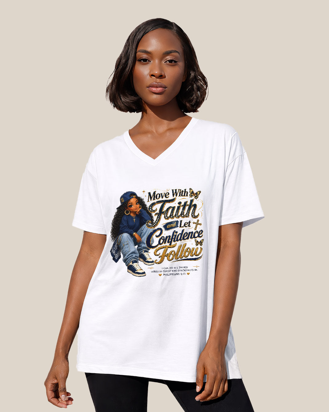 Move With Faith Confidence Black Christian Woman Clothing