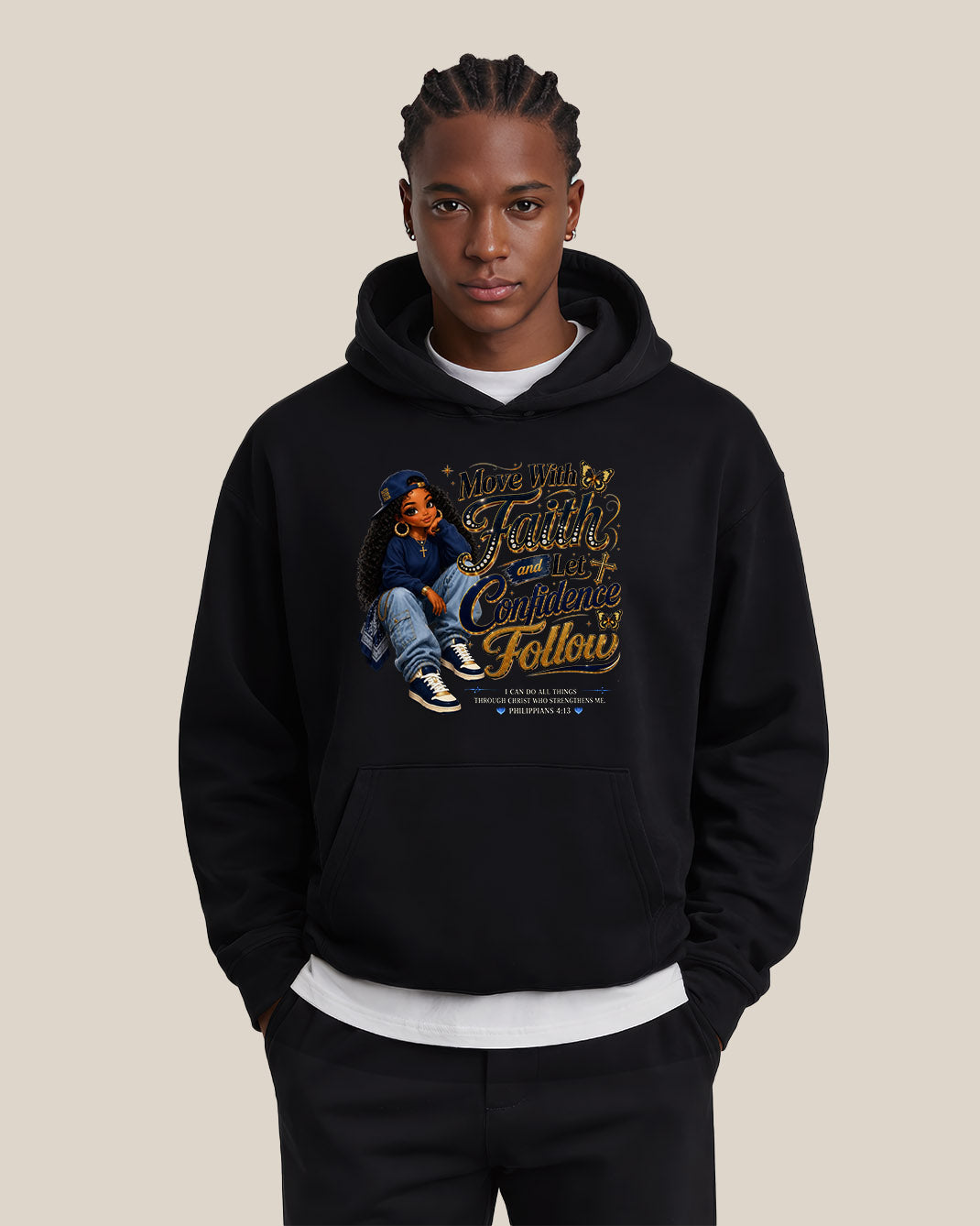 Move With Faith Confidence Black Christian Woman Clothing